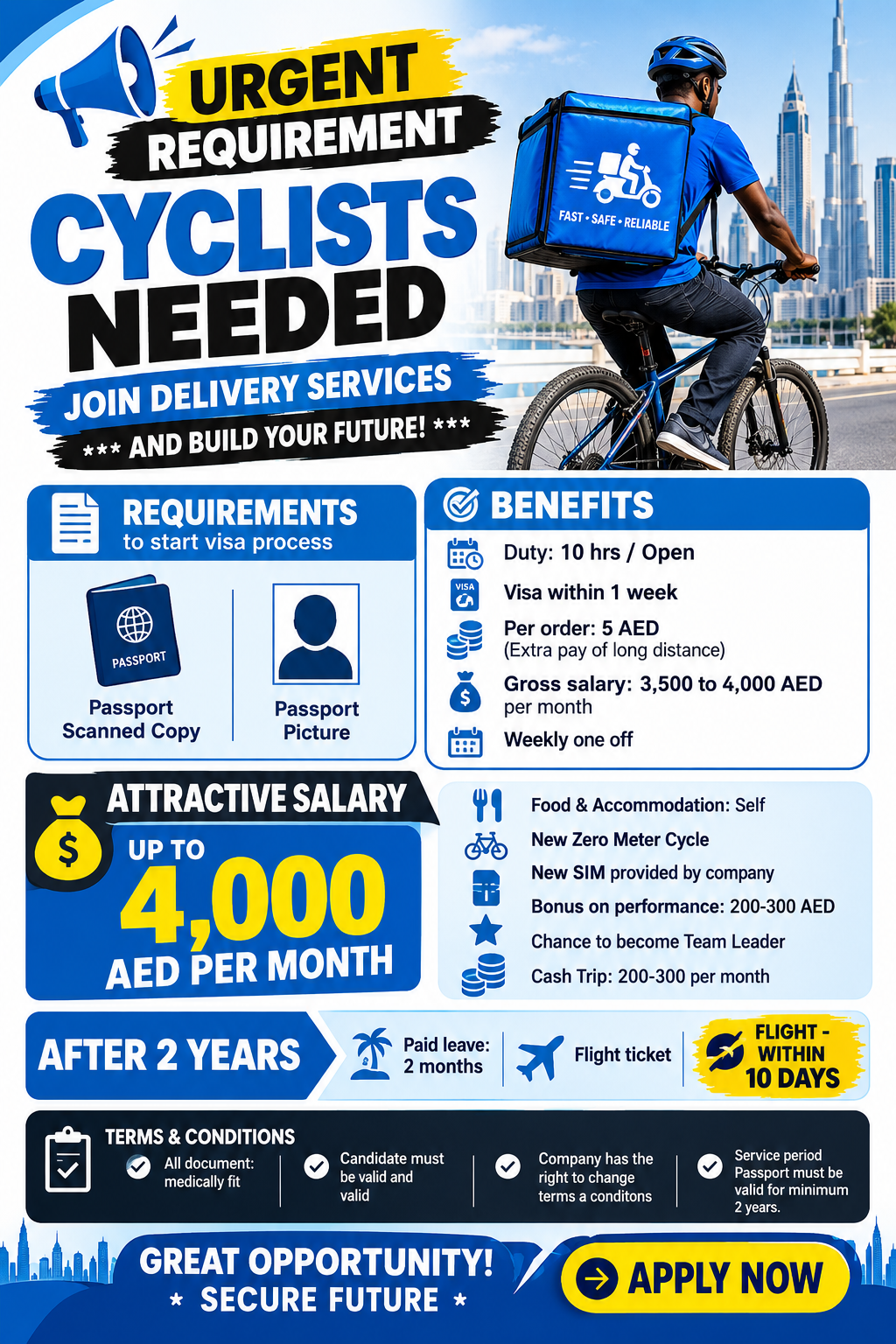 CYCLIST NEEDED