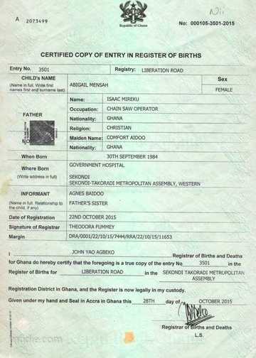 Birth Certificate Assistance